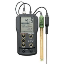 Taşınabilir manuel kalibrasyon pH / mV / ° C Metre